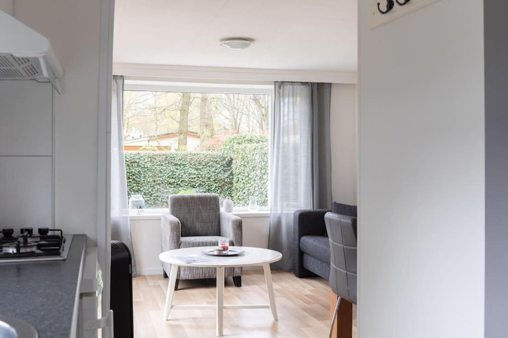 Ideaal Veluwe Bos Chalet Met Sfeervolle Pelletkachel Putten Exterior foto